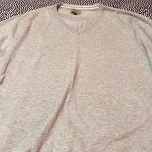 Cashmere Sweater. Available in Tan and Gray.